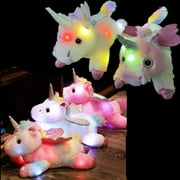Unicorn Plush Night Light Cute Kids Stuffed Animal Rainbow Unicornio Light Up Plushie