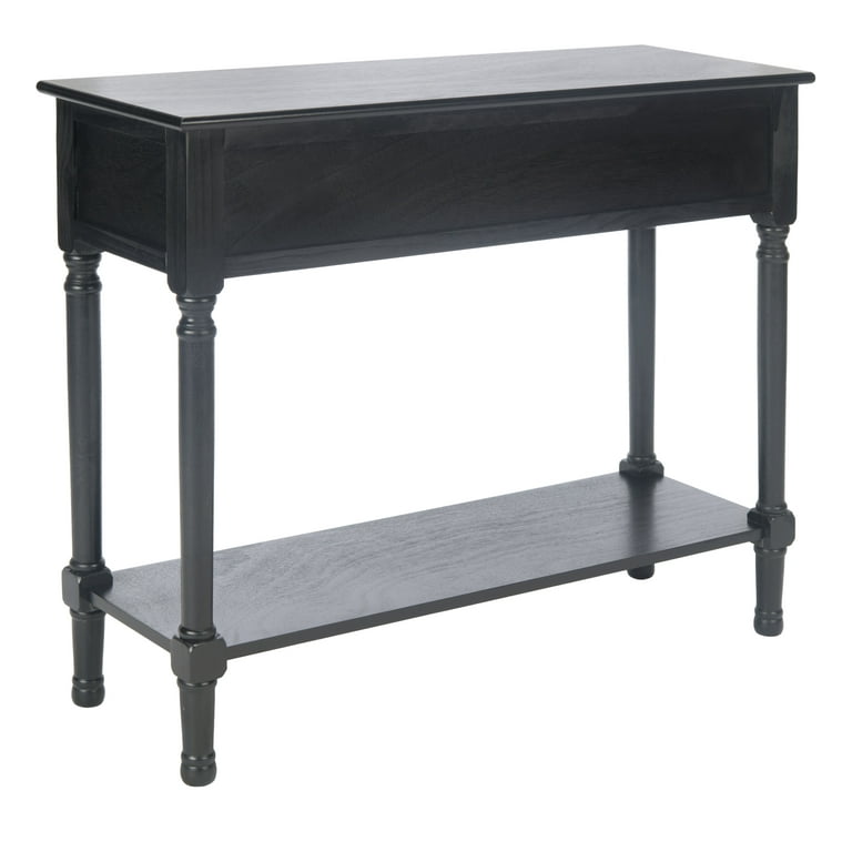 SAFAVIEH Tate Amish Black Wood Console Table with Drawer (36 in. W