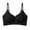 Black, variant on Women Star Glitter Seamless Wireless Bra Thin Adjustable Straps V Neck Invisible Everyday Lounge Bra Black XXL