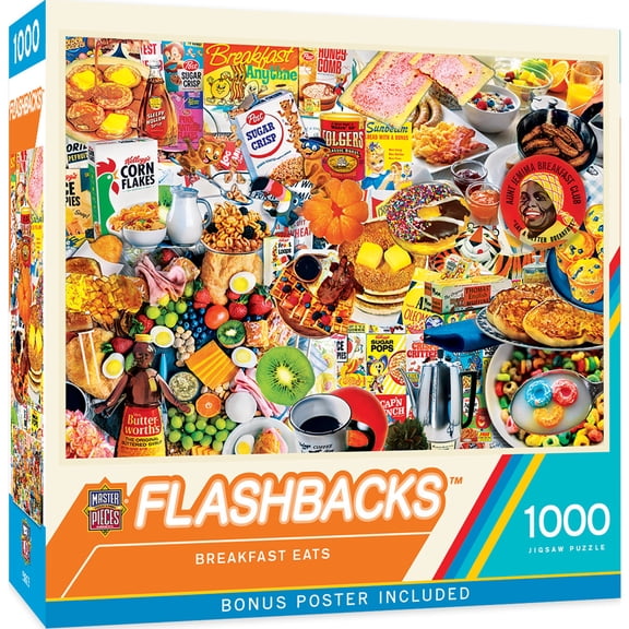 MasterPieces 1000 Piece Jigsaw Puzzle - Breakfast Eats - 19.25"x26.75"