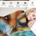 thumbnail image 3 of Orinice  Foxes Blanket, Cute Fox Blanket, Fox Gifts for Fox Lovers, Kawaii Fox with Colorful Starry Stars Blanket, Fox Plush Decor Blanket, Fox for Girls Kids, 50x60in, 3 of 6