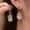 ZT7560-W, variant on 1 Pieces of Trendy Wine Red Heart-shaped Earrings for Women, Outdoor Travel, Carnival, Party, Holiday Dressing Gifts