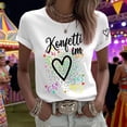 thumbnail image 2 of MAIHAN Womens Tshirts Cotton Loose Fit Casual Summer Funny Printed Graphic Shirts Womens Summer Tops Lightweight Sweatshirts for Women, 2 of 4