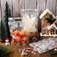 thumbnail image 4 of 50 Pcs Winter Zip Lock Bags Treat Bag Clear Snowflake Plastic Candy Bag Christmas Cookie Sealing Bags Resealable Goody Gift Bag for Party Favor Wrap Supplies, 4 of 7