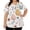 #01 Gold, variant on Easter Scrubs for Women Cute Nurse Bunny Egg Printed Short Sleeve Nursing Uniform Soft Stretch V Neck T-Shirts Spring 2026 Plus Size Blouses Tops, #01 White XXL