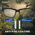 thumbnail image 6 of ProtectX Stylish Anti-Fog & Scratch-Resistant Safety Glasses With Readers, UV Protection Goggles, Anti-Impact Lightweight Glasses for Men＆Women, +2.5, 6 of 8