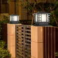 thumbnail image 2 of Miumaeov Retro Outdoor Post Lamp Black Iron Lantern Frosted Exterior Pillar Lights Square Lantern Garden Yard Gate Lighting Lamp Durable, 2 of 13