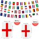 thumbnail image 2 of Yanonmyfd  1 Pack World Flag String Flags for World Cup Decorations 2026, 48 Countries Bunting Banner - Double Sided Fabric String Banner for Olympic Soccer Bar Club Garden (7.9" x 11" - 68.9 Ft), 2 of 16