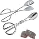 thumbnail image 1 of Stainless Steel Kitchen Tongs, 2 Pieces Stainless Steel Salad Tongs, Salad Tongs, Buffet Tongs, Salad Buffet Tongs (silver), 1 of 5