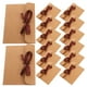 thumbnail image 3 of 50 sobres de papel kraft retro con cintas para tarjetas de felicitación, invitaciones y regalos navideños Bolsas de embalaje de estilo vintage para ocasiones especiales Café, 3 of 7