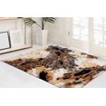 thumbnail image 2 of Pattern Rugs, Brown Marble Rug, Luxury Marble Rugs, Runner Rugs, Salon Rugs, Orange Marble Rugs, Modern Rug, Bridesmaid Gift Rug, Home Decor, 2.6'x9.2' - 80x280 cm, 2 of 8