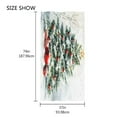 thumbnail image 4 of Ryvnso Christmas Tree Snow Winter Oversized Beach Towel Microfiber Bath Blankets Swimming Fitness 37" x 74", 4 of 5