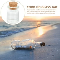 WEUVEB 30Pcs Small Glass Bottles With Cork Lids Wishing Bottle Cylindrical Shape For Decorative Use