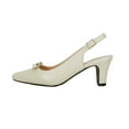 thumbnail image 3 of PEERAGE Jodie Women's Extra Wide Width Dress Slingback BEIGE 9.5, 3 of 6