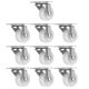 thumbnail image 2 of Ruedas para muebles Ruedas giratorias Rotación de 360 ​​grados con rodamientos de bolas suaves y precisos Material de PP blanco para gabinetes Estanterías ANGGREK Otros, 2 of 8