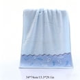 thumbnail image 4 of Aoznliie Bath Towel,Quick-drying Cotton Bath Towels,14x 30 in Soft & Absorbent Bath Towels for Bathroom Hotel Gyms,Light Blue, 4 of 7
