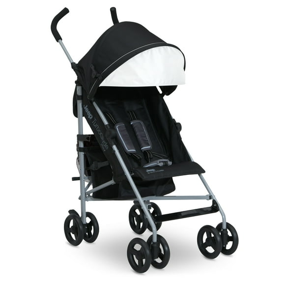 Jeep TurboGlyde Plus Stroller by Delta Children - Lightweight Travel Stroller Only Weighs 13.7 Pounds, Black