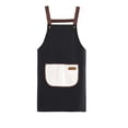 thumbnail image 2 of Unisex Waterproof and Oil-Resistant Kitchen Apron with Adjustable Neck Strap, Wipeable PVC Material, Front Pocket, 70 x 68 cm, Multicolor, 2 of 6