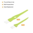 thumbnail image 3 of Uxcell Shaver Cleaning Brush with Green Handle White Nylon Bristles 2 Sizes, 8 Counts, 3 of 5