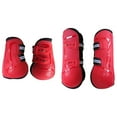 thumbnail image 3 of Almencla 4Pcs Bottes de Cheval de Soutien Garde de Jambe pour Sauter Équitation Accessoires Rouges XL, 3 of 8