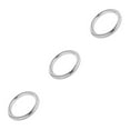 thumbnail image 2 of Redempat Solid 304 Stainless Steel Webbing Strapping Craft DIY Welded O Ring Silver 39x8mm 3Set, 2 of 6