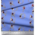 thumbnail image 2 of Soimoi Blue Poly Georgette Fabric Inspiration Quote Text Print Fabric by the Yard 42 Inch Wide, 2 of 5