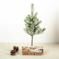 thumbnail image 2 of OUNONA 1Set Mini Artificial Snow Frost Trees 12x8x30cm White For Christmas 1Set, 2 of 8