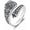 04-Spoon Butterfly Ring, variant on Spoon Ring for Women S925 Sterling Silver Dragonfly Ring Adjustable Thumb Rings Jesus Fish Rings Spoon Jewelry for Brithday Christmas