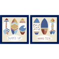 thumbnail image 1 of Great Art Now Surf's Up! by June Erica Vess, 2 Piece Framed Art Set Each 14"W x 14"H, 1 of 3