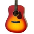 thumbnail image 2 of Aria Vintage 100 Series 6 String Dreadnought Acoustic Guitar Matte Cherry Burst, 2 of 4
