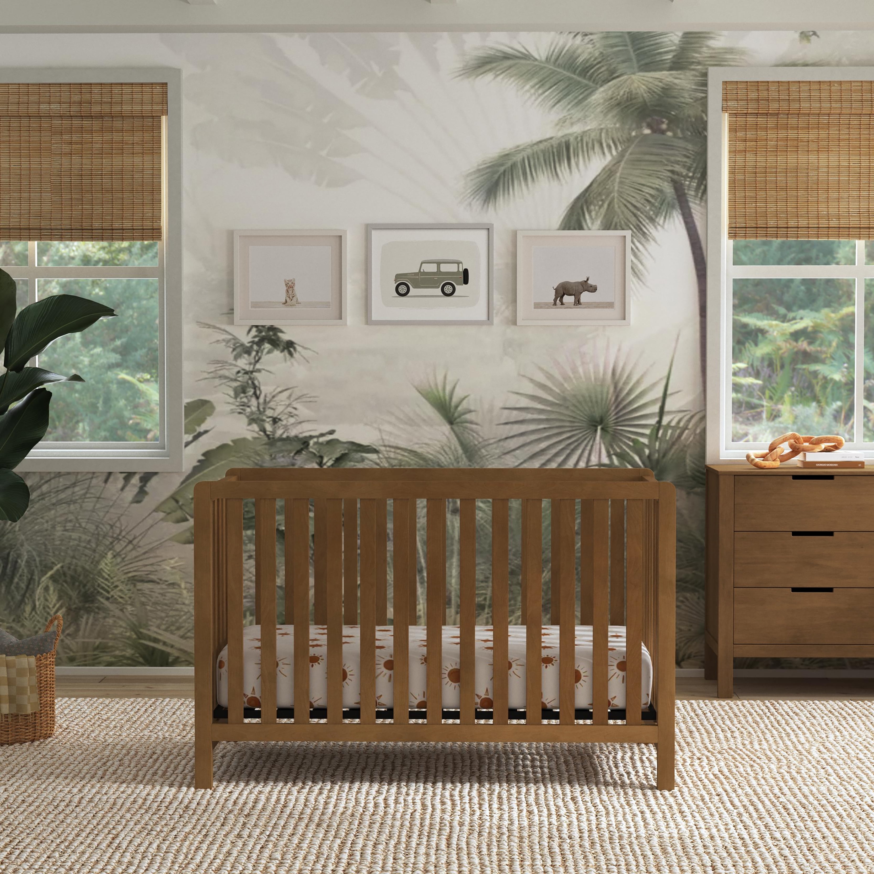 Carter s by DaVinci Colby 4 in 1 Low profile Convertible Crib Walmart
