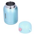 thumbnail image 3 of Taza de agua de silicona portátil para bebés, minibotella de acero inoxidable para niños, para el hogar, la escuela, verde, 3 of 10