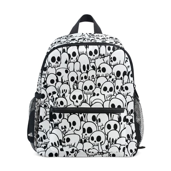 ALAZA Skulls School Backpack Small Bookbag Mini Bags