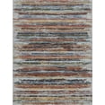 thumbnail image 3 of Contemporary 4x6 Area Rug (4' x 5'3'') Stripe Brown, Cream Indoor Rectangle Easy to Clean, 3 of 7