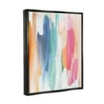 thumbnail image 4 of Stupell Industries Faded Rainbow Tones Layered Shape Abstraction Jet Black Framed Floating Canvas Wall Art, 24x30, by Jackie Hanson, 4 of 5