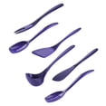 thumbnail image 2 of Hutzler 6 Piece Melamine Mini 7.5 Inch Cooking Utensil Set - Violet, 2 of 2
