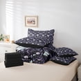 thumbnail image 6 of Homewish Vintage Flowers 7-Piece Bedding Comforter Set For Boys Girls,Floral Blossoms King Bedding Sets,Exotic Style Ultra Soft Bed Sheets,Luxury Bedroom Decor,Reversible, 6 of 8