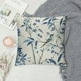 thumbnail image 2 of Nawypu Navy Blue Floral Pillow Covers  Watercolor Flower Bird Decorative Throw Pillows Outdoor Blue and White Spring Square Cushion Cover for Home Couch Sofa Bedding, Set of, 2 of 5