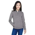 thumbnail image 1 of Forro polar Newbury Mélange de mujer con un cuarto de cremallera GRIS OSCURO BREZO XL Devon & Jones DG798W, 1 of 1