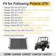 thumbnail image 2 of M MATI Radiator for Polaris Ranger 400 500 800 Diesel 900 M1400 2010-2016 1240528 1240527 1240720 1240721, 2 of 12
