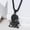 Black Celtic Lion, variant on Celtic Knot Necklace Sterling Silver Viking Knot Necklaces Celtic Wolf Lion Bear Raven Animals Jewelry for Men Women