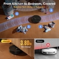 thumbnail image 5 of Roborock Qrevo Series S Pro Robot Vacuum and Mop, 18,500Pa Suction, Multifunctional Dock with 167℉ Mop Self-Cleaning, Smart Obstacle Avoidance, Anti-Tangle Brush, Liftable Spinning Mop, 5 of 10