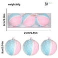 thumbnail image 3 of Bfogop Christmas Colorful Furry Hanging Pastel Candy Christmas Ball Hanging Ornaments, Macaron Color Fluff Foam Ball Ornaments for Xmas Tree New Year Home Birthday Party Decoration, 3 of 7