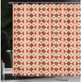 thumbnail image 4 of Ambesonne Boho Shower Curtain, Oriental Turkish Geometric, 69"Wx75"L, Vermilion and Multicolor, 4 of 5
