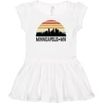 thumbnail image 3 of Inktastic Minneapolis Minnesota Skyline Retro Sunset Girls Baby Dress, 3 of 5