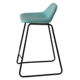 thumbnail image 4 of Cortesi Home Ava Counterstools in Aqua Blue Faux Leather (Set of 2), 4 of 14