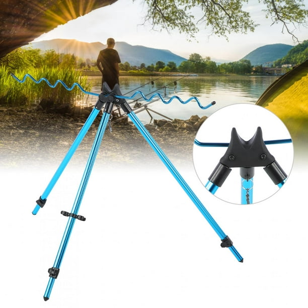 Noref Aluminium Alloy 1pcs 568g Telescopic Dazzling Fishing Rod Stand Rest, Sea Pole Support Tripod, Fishing Tackle Accessory, For Fishing Lover Sea/F