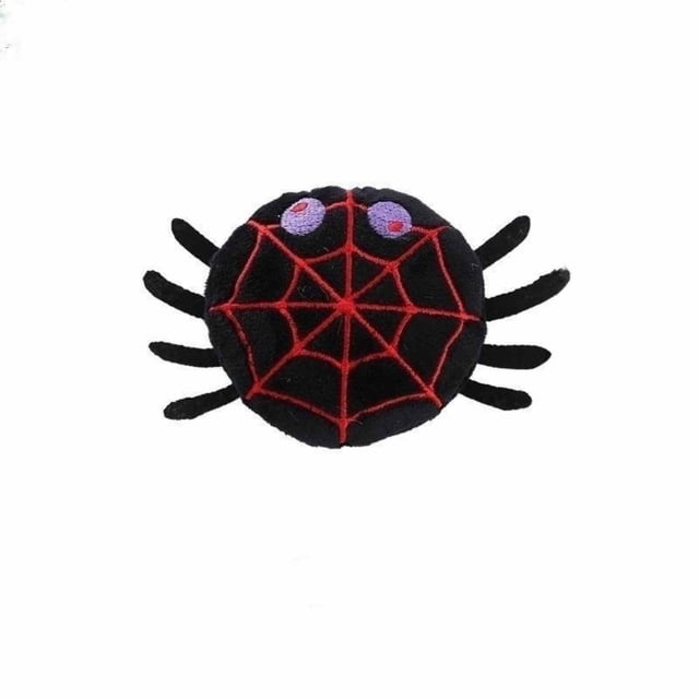Mom's Best Juguete interactivo para gatos de Halloween con forma de araña para que los gatos de interior puedan perseguirlos y hacer ejercicio.