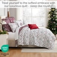 thumbnail image 2 of Southshore Fine Living, Inc. Twin/Twin XL Christmas Quilt Set, Vintage Christmas Print Coverlet, 2 of 7