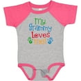 thumbnail image 3 of Inktastic My Grammy Loves Me Boys or Girls Baby Bodysuit, 3 of 5